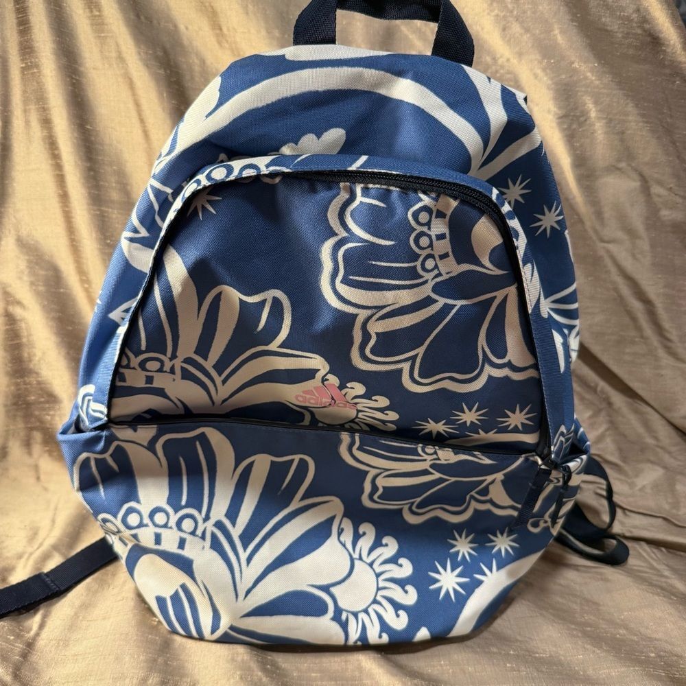 Farm Rio X Adidas collab designer Blue Floral Backpack